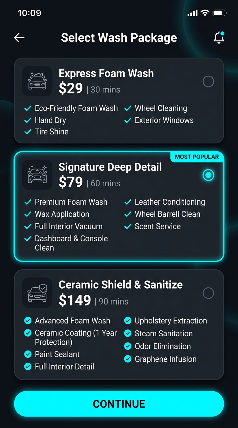 App Packages Screen
